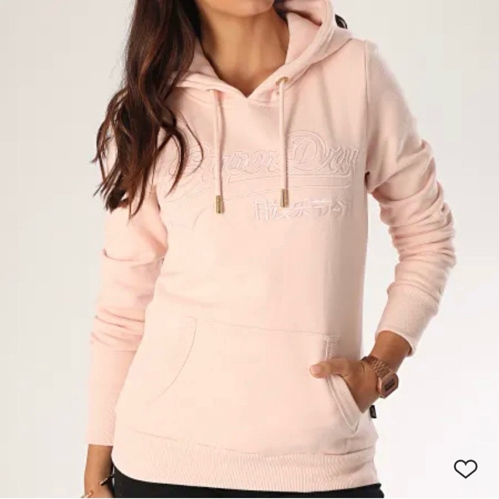 SuperDry Embroidered Outline Hoodie